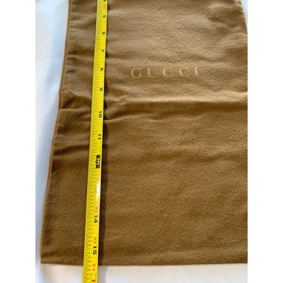 Gucci Brown Flannel Drawstring Dust Bag Shoe Storage Covers 1 set - Picture 6 of 7